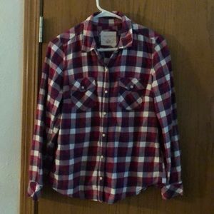 Sonoma size small plaid shirt with snaps.
